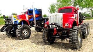 WHO CAN PULL MORE?! OPTiMUS vs BiG RED - iNSANE 6X6 RC TRUCKS Battle THE JUDGE | RC ADVENTURES