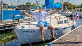 How to Sail a small Sailboat by Yourself | Catalina 22