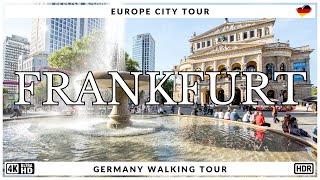 Frankfurt, Germany  Walking Tour of Frankfurt City Centre 2024 | 4K HDR