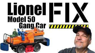 Service and Restore Your Lionel Model 50 Gang Car! Best Step By Step Instructions!