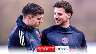 Mason Mount and Manuel Ugarte return to Man United training ahead of match against Real Sociedad