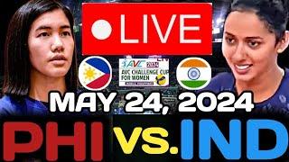 PHILIPPINES VS. INDIA LIVE  MAY 24, 2024 | 2024 AVC CUP FOR WOMEN #avc2024 #avcchallengecup