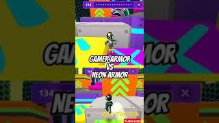 GAMER ARMOR vs NEON ARMOR | PK XD Game | Rafi Talitha #shorts
