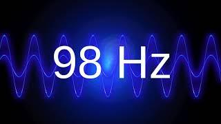 98 Hz clean pure sine wave BASS TEST TONE frequency