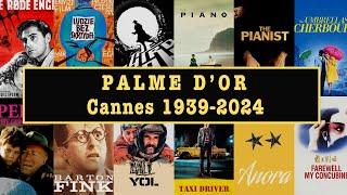 Palme d'Or Winners | Cannes Film Festival | Film History | 1939 to 2024 | Easy to Read List