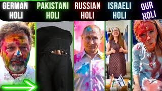 How the WORLD is celebrating HOLI! | Pakistani, Baluch, and Russian reactions, and more...