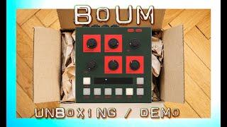 OTO Machines BOUM: Unboxing and Quick Demo // Analog Compressor, Distortion and Filter in a box!!