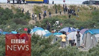 Calais Migrants: What's it like in the "Jungle"? (360 video) BBC News