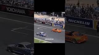 Paul Walker Toyota Supra Vs Nissan Skyline gtr.!!#caredits#shorts#viralshorts  #reels#supra#gtr