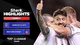 Newcastle Jets v Western Sydney Wanderers - Shark Highlights | Isuzu UTE A-League 2024-25 | Round 28