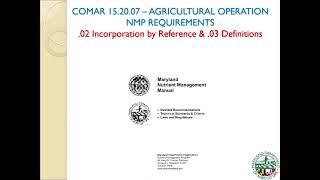 Nutrient Management Laws and Regulations-Fundamentals of Nutrient Management 2022