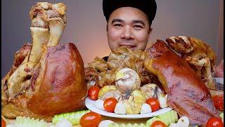 ROASTED BAKED PORK | LECHON YOBAB | CRISPY PATA | CHICHARON BULAKLAK | MUKBANG ASMR | ALFIE EATS