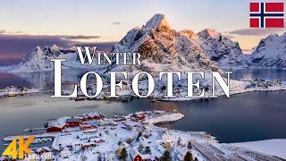 Winter Lofoten 4K Ultra HD • Stunning Footage Lofoten , Scenic Relaxation Film with Calming Music.