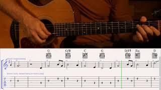 How to Play Amazing Grace for Easy Guitar with TAB