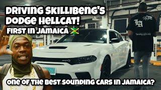 Driving Skillibeng's Dodge Hellcat! First One to Jamaica! One of the Best Sounding Cars in ?