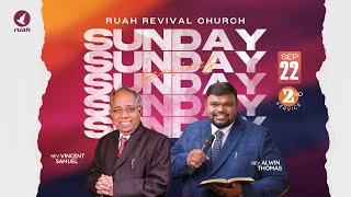 LIVE - SUNDAY SERVICE | 2nd SERVICE | 22 SEPTEMBER 2024 #tamilchristiansongs #sundayservice