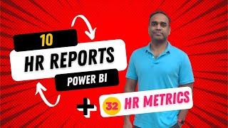 10 HR Reports Automated with a single click - Employee Admin Dashboard Power BI Template - Demo