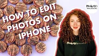 Food Photo Editing | How to Edit Photos on iPhone