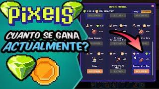 ¿Cuanto es lo que se Gana en Pixels Actualmente? | ¿Puedes vivir de esto?