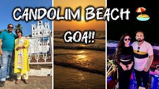 Candolim Beach Full Tour  | North Goa's Best Beach ️ Restaurants  + A Day at Panjim Church 