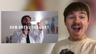 SO SOOTHING! | Gabriel Henrique - How Great Thou Art (Cover) | REACTION!