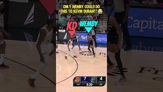Wemby eurostepped OVER KD!