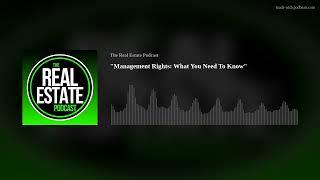 "Management Rights: What You Need To Know"