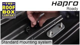 Hapro Roady 350 Roof box - standard mounting system