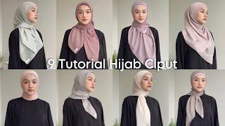 9 Tutorial Hijab Keliatan Ciput | Clean Hijab Look Wisuda, Kerja, Kuliah, etc