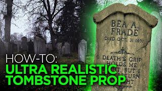 DIY ULTRA Realistic Halloween Tombstones!