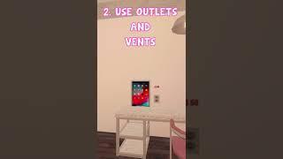 Build HACKS for a more realistic house  #bloxburg #shorts