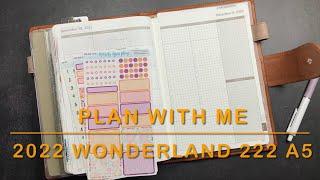 Plan With Me | @Wonderland222 A5 Planner and @MandyLynnPlans Kit