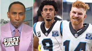 FIRST TAKE | "Bryce Young was clear below Andy Dalton scale" - Stephen A. on Panthers win vs Raiders