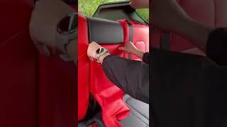 How do l install a Tesla Model Y rear seat armrest covers ? #follow #usa