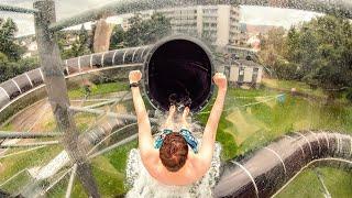 GLASS & STEEL Hybrid Water Slide | SCHÜWO PARK Wohlen
