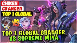 Top Global 1 Granger Vs Supreme Miya [ Top Global Granger ] Chiken - Mobile Legends Emblem And Build