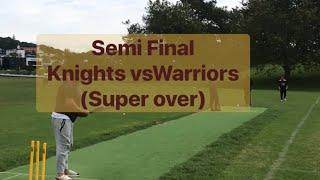 Season 22-23 || 4’th T4 Tape Ball Cricket Tournament Semi Final || Knights Vs Warriors || Super Over