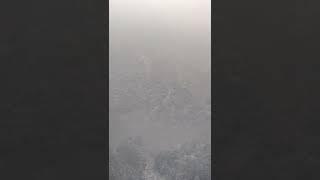 除了美和壮观我已经词穷了，无法形容天门山旖旎的冬雪风光