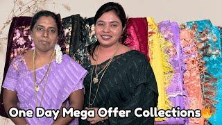 One Day Offer CollectionsJust Rs.380 Premium Designer Floral Popcorn Designer Sarees For Sale