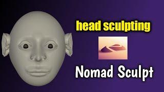 Nomad sculpt face timelapse part -1 || Loka Edit ||