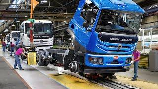 How India Builds its Massive Trucks Inside Giant Factory - Production Line