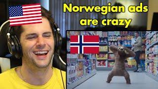 American Reacts to Hilarious Norwegian Commercials | #2