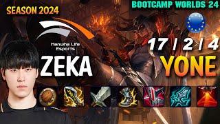 HLE Zeka YONE vs SYNDRA Mid - Patch 14.19 EUW Ranked WORLDS 2024 Bootcamp | lolrec