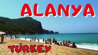 ALANYA City Tour TURKEY Cleopatra BEACH walking tour 4K VIDEO