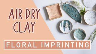 DIY Jewellery Trays - Imprinting Air Dry Clay