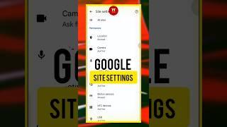 Google Site Setting  #google #googlesettings #shorts #short #secret #tech #tricks