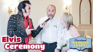 Anthony & Elaine's Elvis Ceremony in Las Vegas | Graceland Chapel