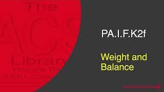 PA.I.F.K2f Weight and Balance (Effects of an Overweight Aircraft)