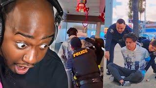 JiDion Reacts To P-3D0 Fighting Cops After Being Caught!