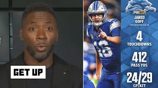 GET UP | Ryan Clark reacts to Jared Goff fires 4-TD, 412-Yds as Detroit Lions destroy Jaguars 52-6